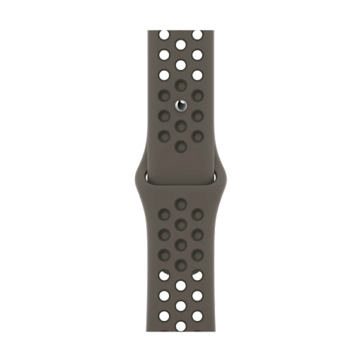 Apple 41mm Nike Sport Band - Regular Band for Apple Watch 38/40/41 mm, Midnight Olive Gray/Cargo Khaki
